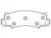 Bremsbelagsatz, Scheibenbremse Brake Pad Set:D36-779